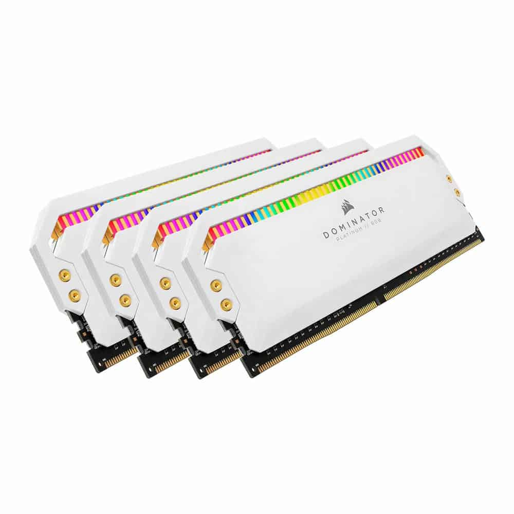 (image for) Corsair DOMINATOR Platinum RGB White 32GB 3200MHz DDR4 Memory Kit